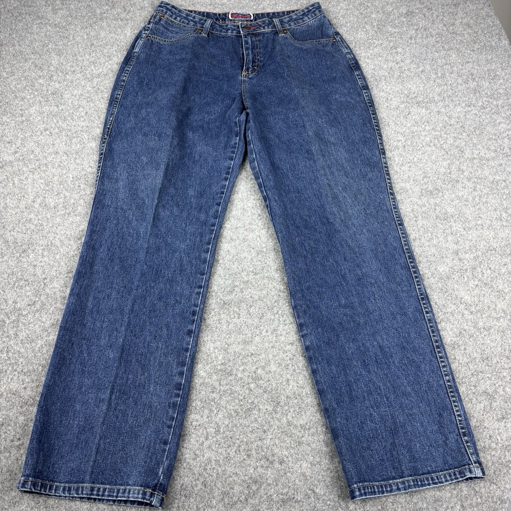 Wrangler Bootcut Jeans Women's 9/10x30 Y2K Medium Wash Western (Fits 30x30) Blue